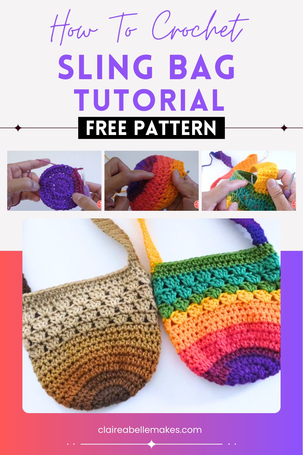 How to Crochet Sling Bag