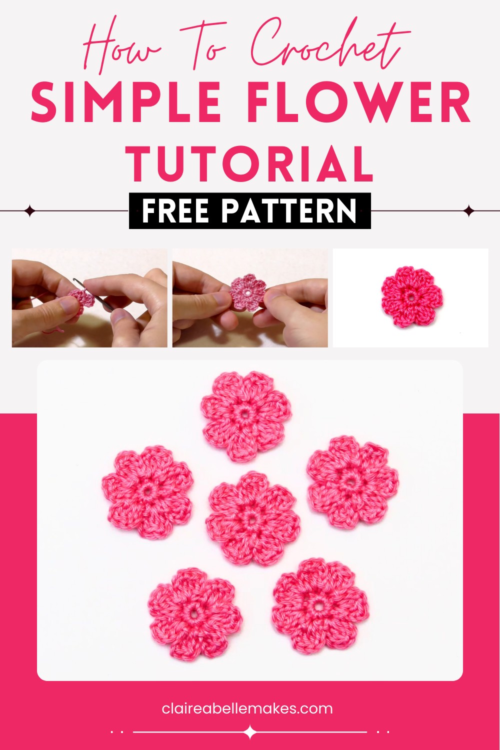 How to Crochet a Simple Flower
