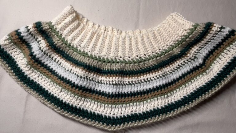 Crochet Ruffle Skirt Pattern To Highlight Your Waist