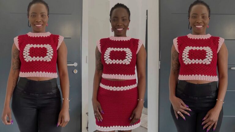 Fun Crochet Granny Square Top That Stays Stylish