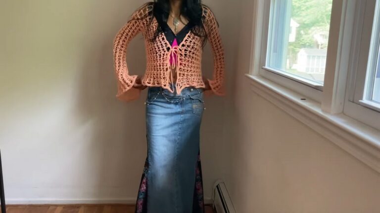Crochet Mesh Cardigan Pattern For Beach & Street Style