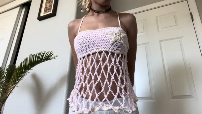 Crochet Mesh Star Top Pattern To Brighten Any Look