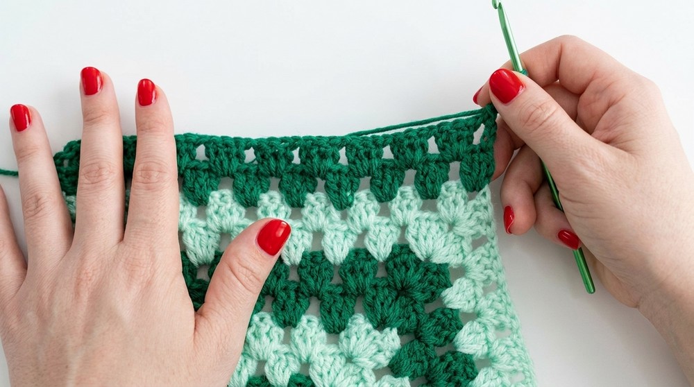 Crochet Granny Square Short Pattern For Colorful Fashion 5