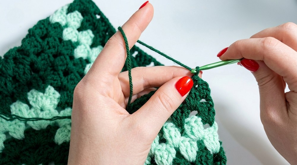 Crochet Granny Square Short Pattern For Colorful Fashion 7