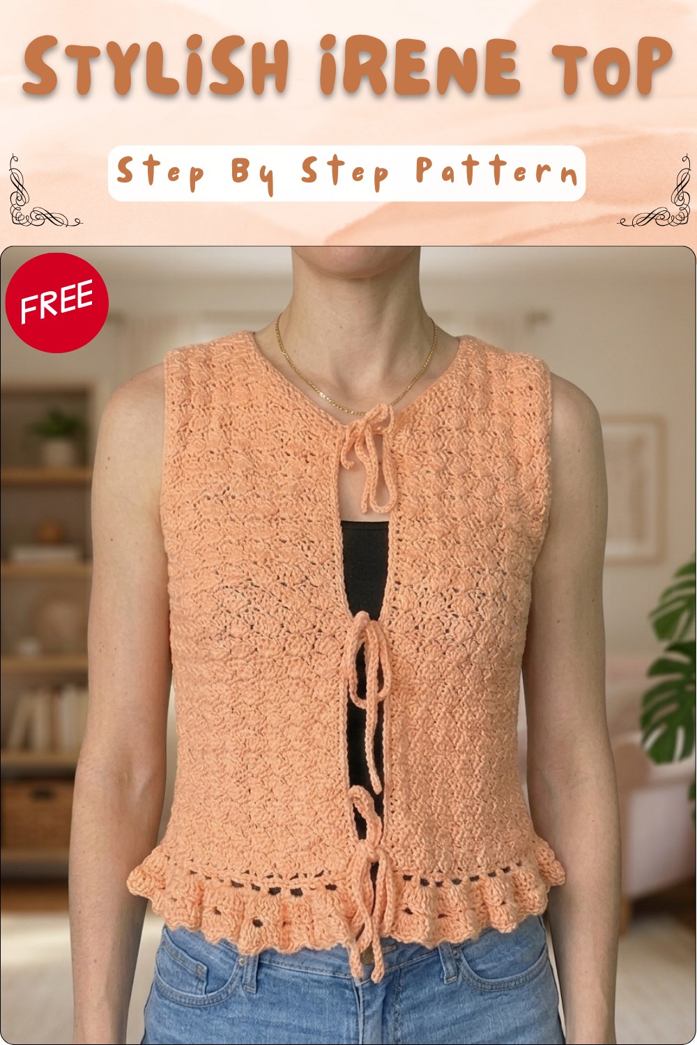 Crochet Irene Top Pattern For Casual Chic Looks 8