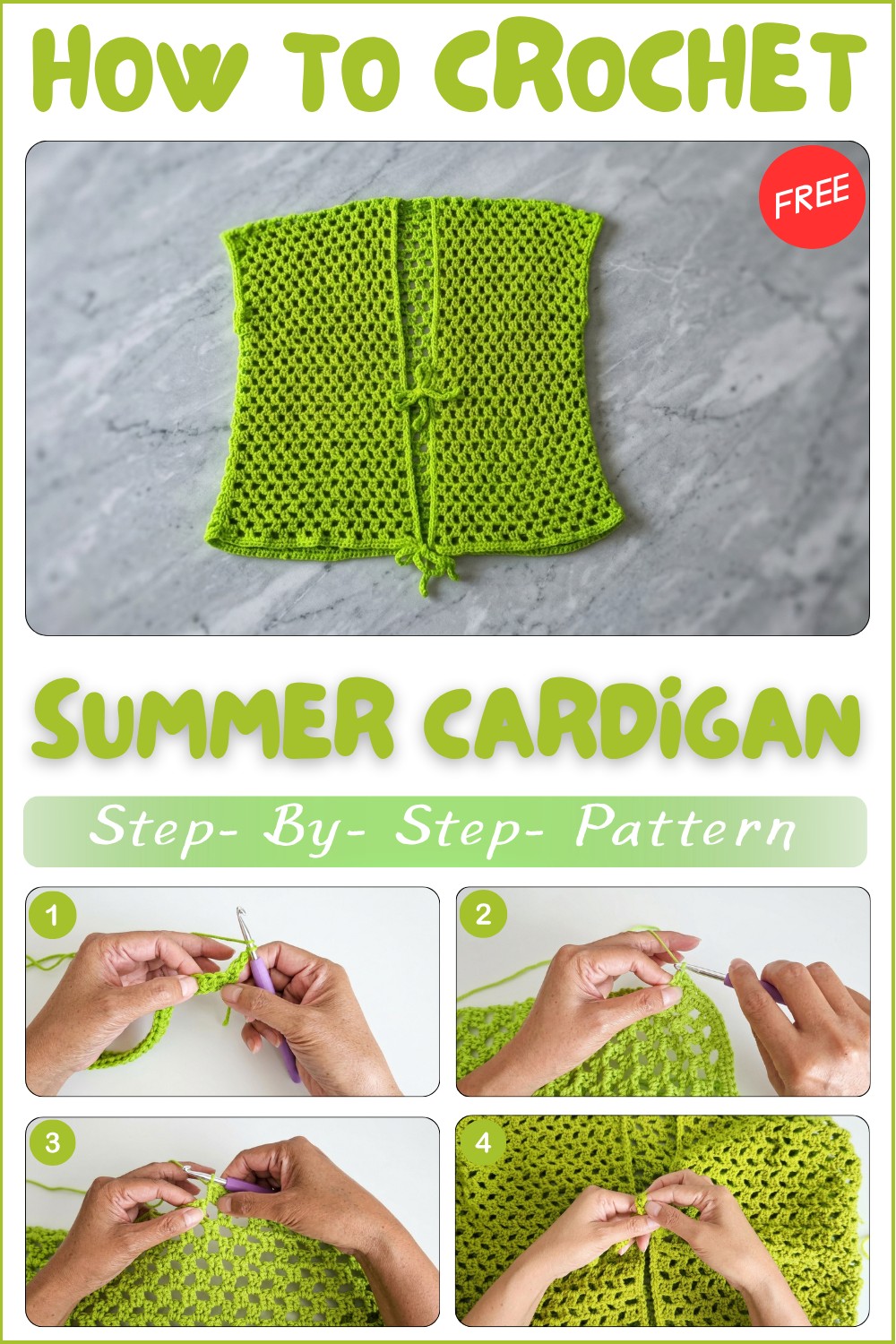 Crochet Summer Cardigan Pattern For Comfortable Style 1