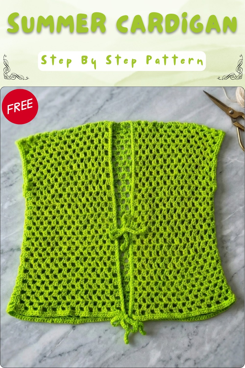 Crochet Summer Cardigan Pattern For Comfortable Style 7