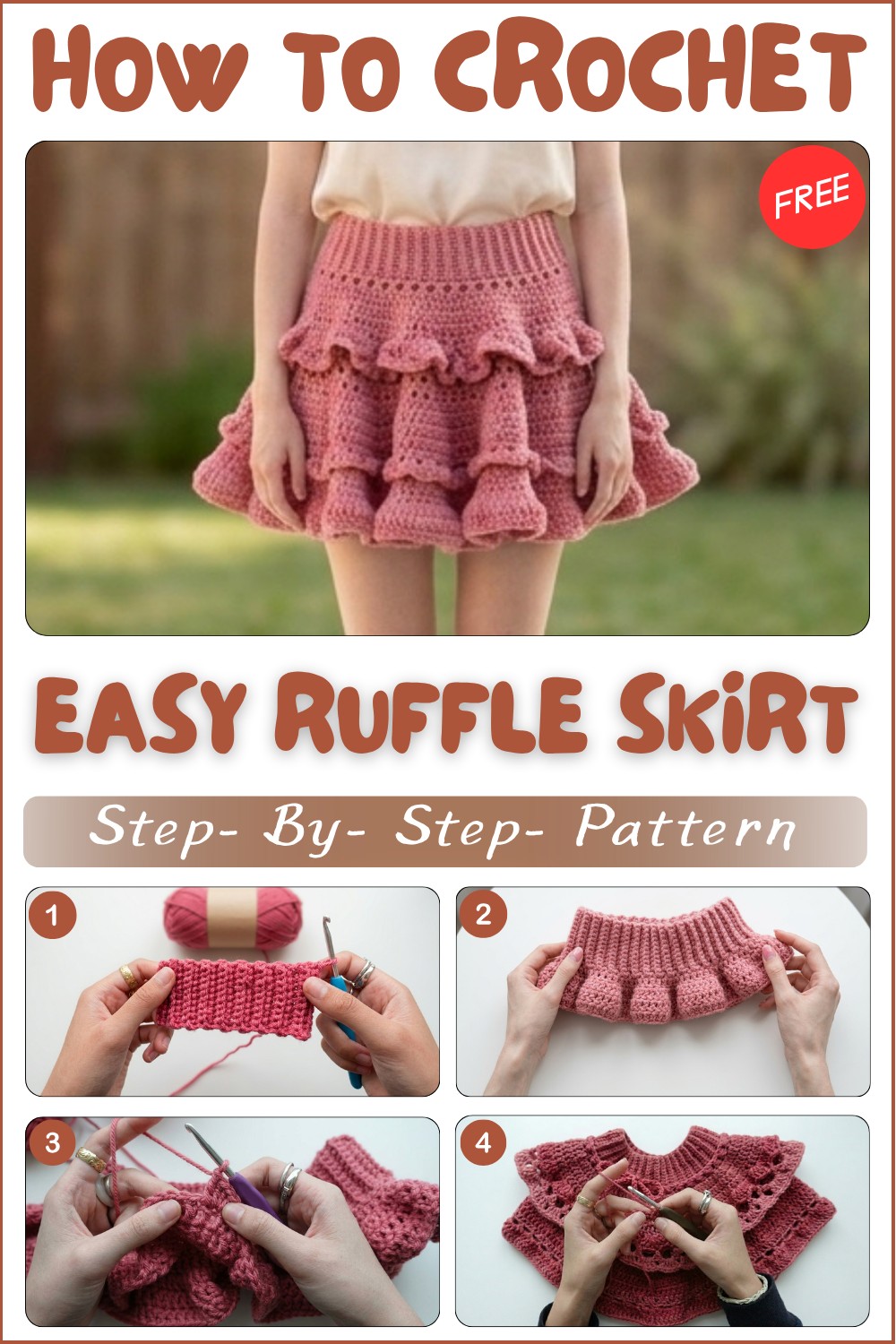 Crochet Tiered Ruffle Skirt Pattern To Enhance Your Style 1