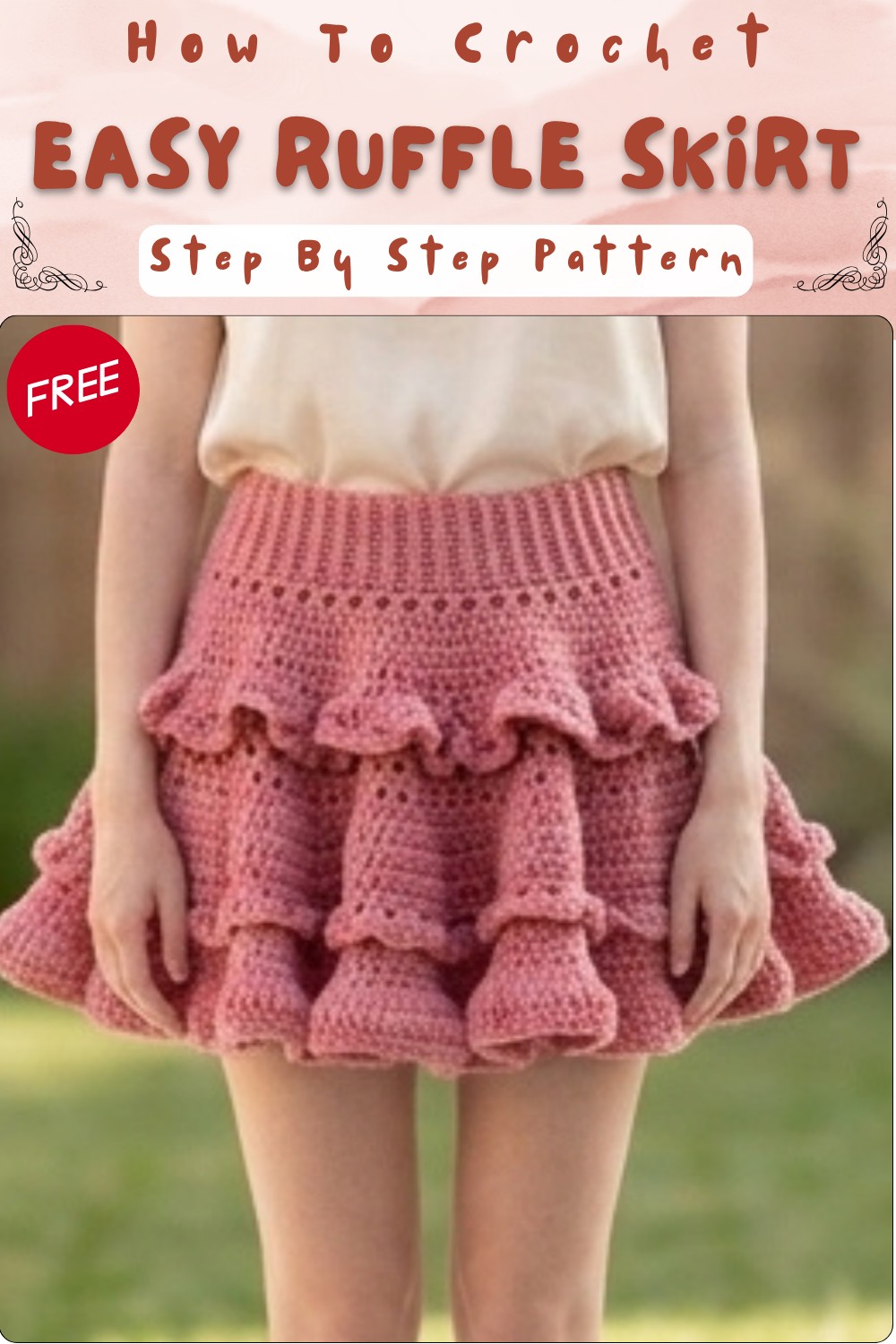 Crochet Tiered Ruffle Skirt Pattern To Enhance Your Style 7