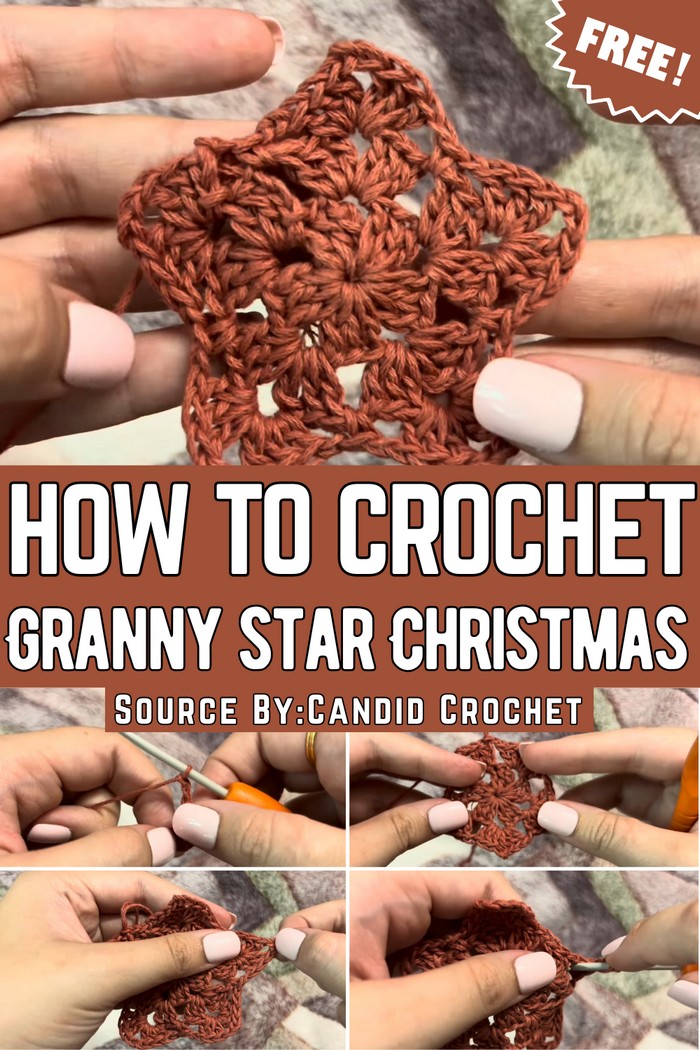 Festive Crochet Granny Star Christmas