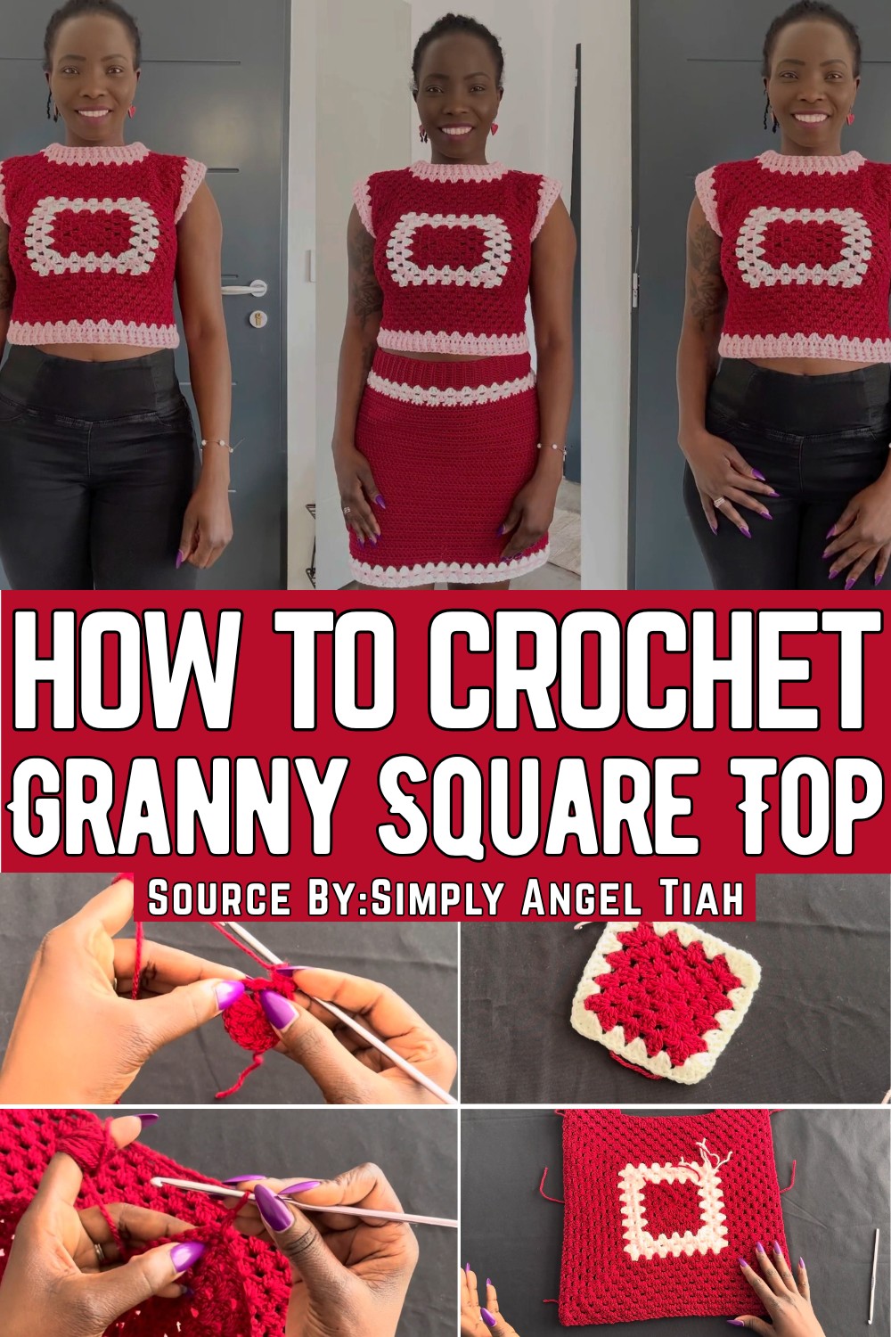 Summer Fun Crochet Granny Square Top