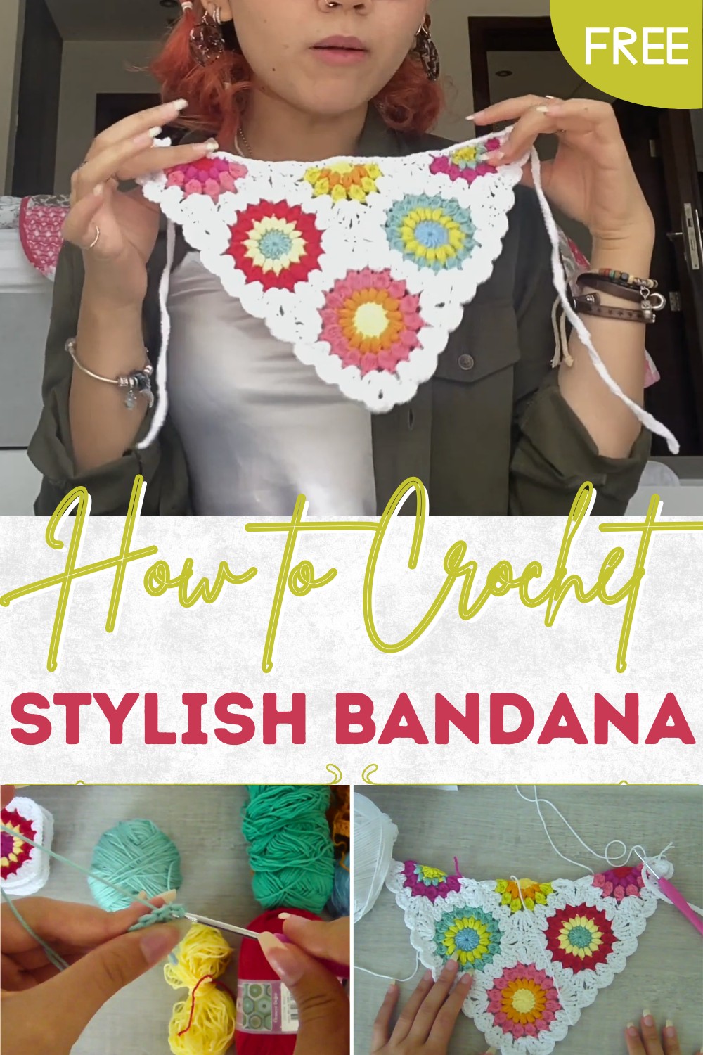 Fresh Crochet Bandana Pattern Styles You’ll Love Wearing - Clairea ...