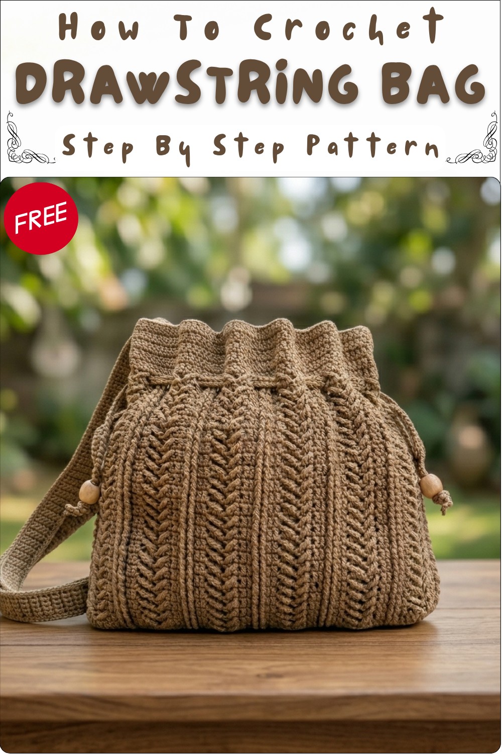 Breezy Crochet Summer Drawstring Bag Pattern for Sunny Days 8