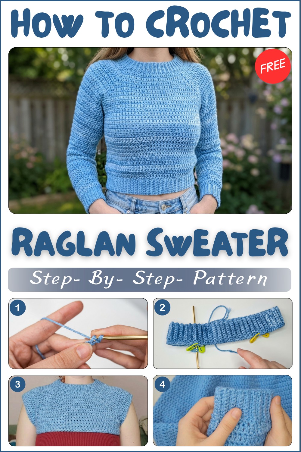 Cozy Crochet Raglan Sweater for Winter Fashion 1