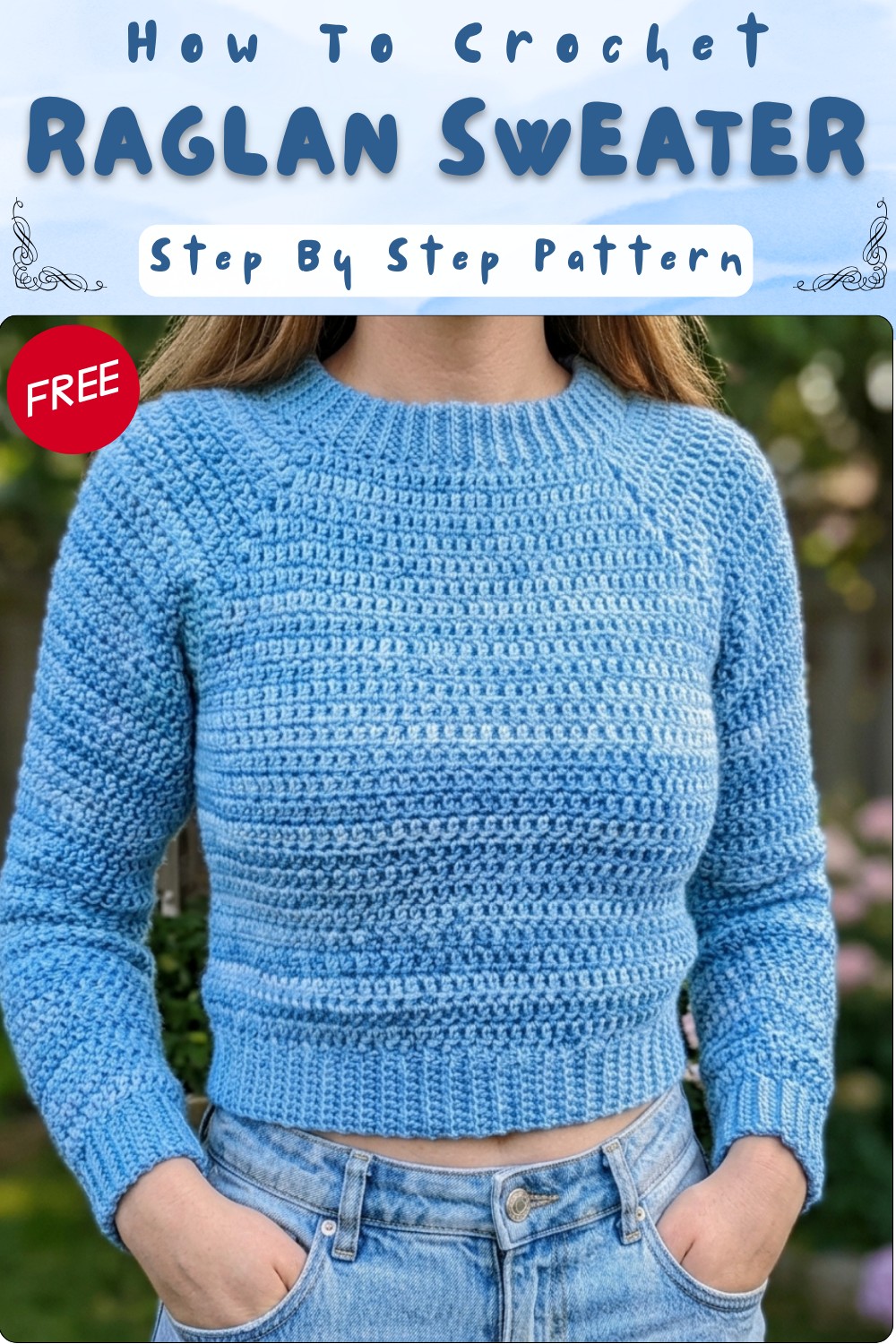 Cozy Crochet Raglan Sweater for Winter Fashion 9