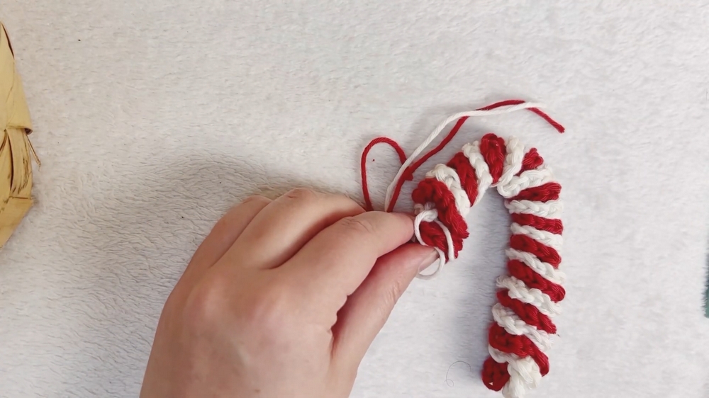 Sparkling Crochet Candy Cane Perfect for Stockings - Clairea Belle Makes