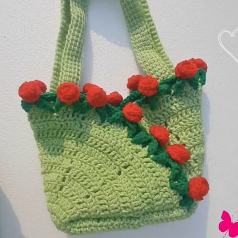 Dazzling Crochet Rose Bag for Styles That Spark Joy
