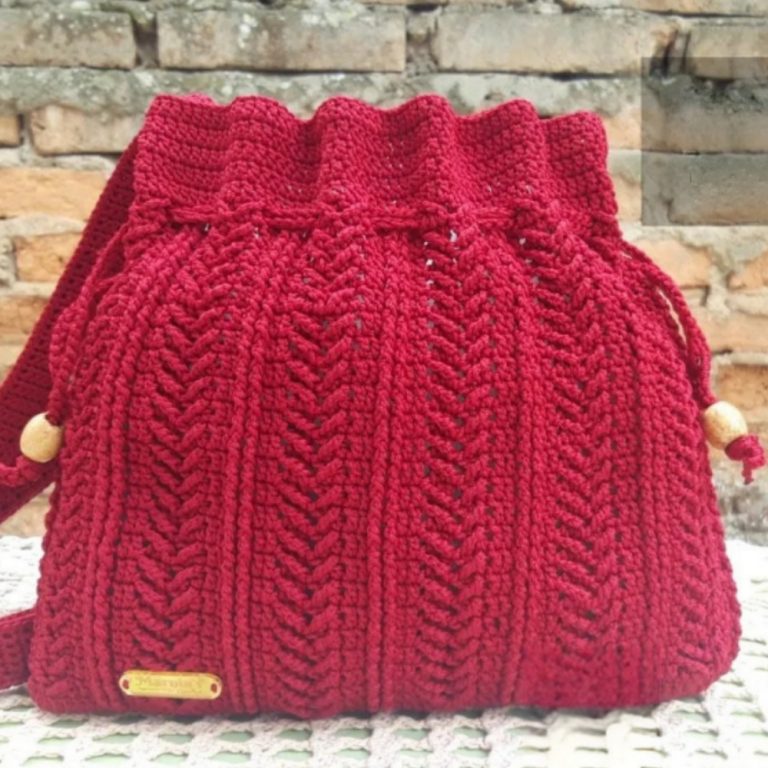 Breezy Crochet Summer Drawstring Bag Pattern for Sunny Days