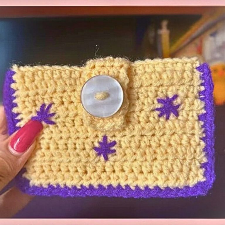 Easy Half Double Stitch Purse Step by Step