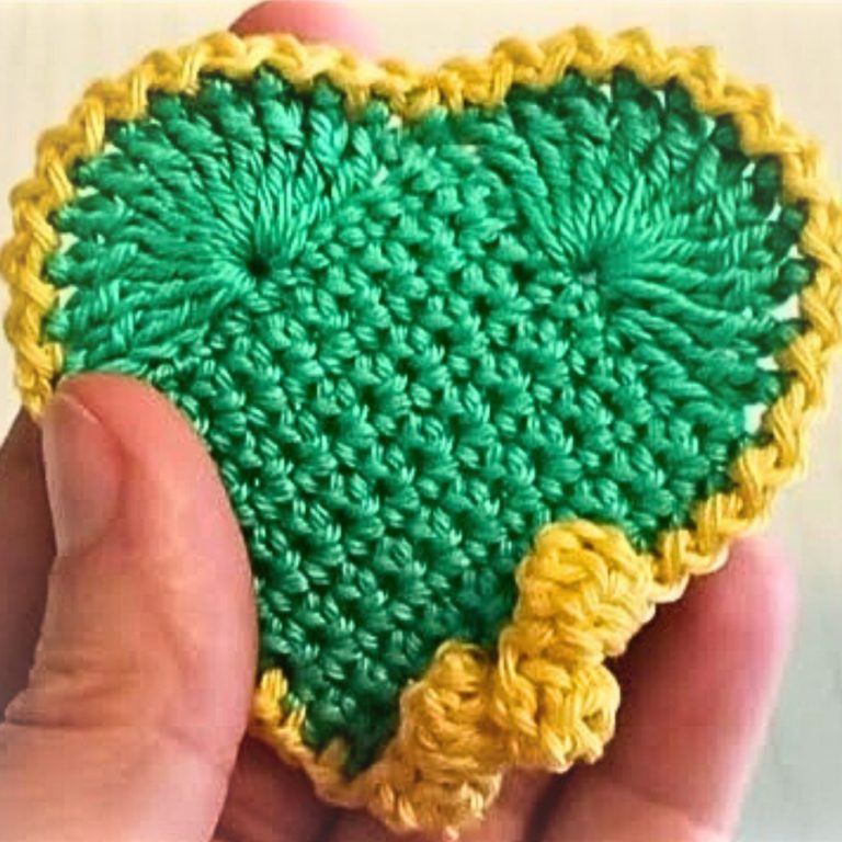 Chic Crochet Heart with Mimosa Perfect for Keepsakes