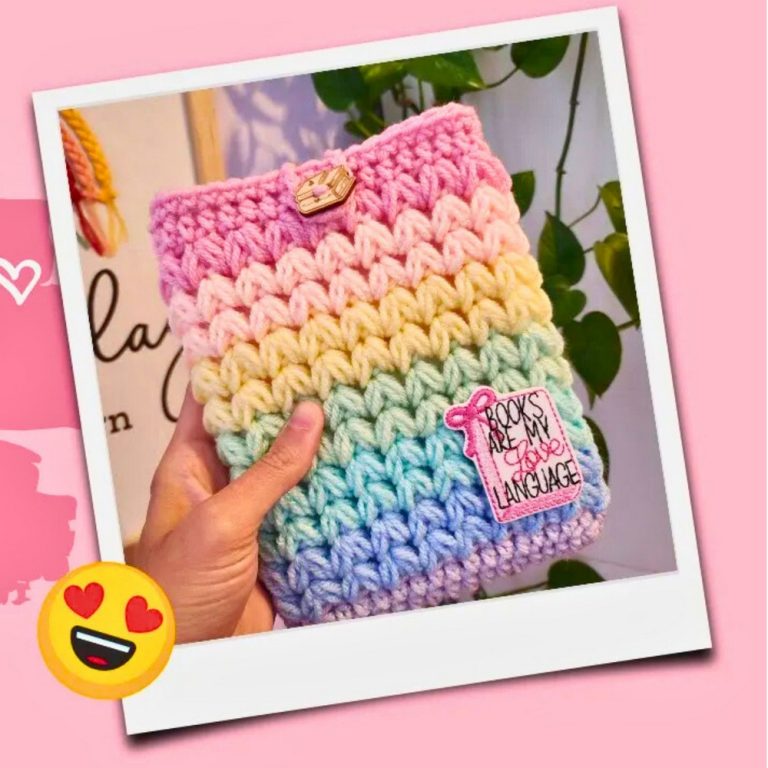 Handmade Crochet Kindle Sleeve for Luxe Reading