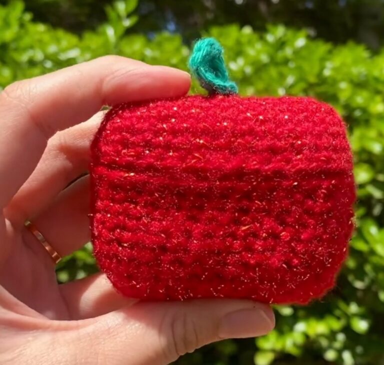 Radiant Crochet Airpods Pro Case with Modern Glow