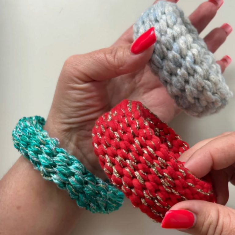 Sleek Crochet Statement Bracelet With Minimalist Glamour