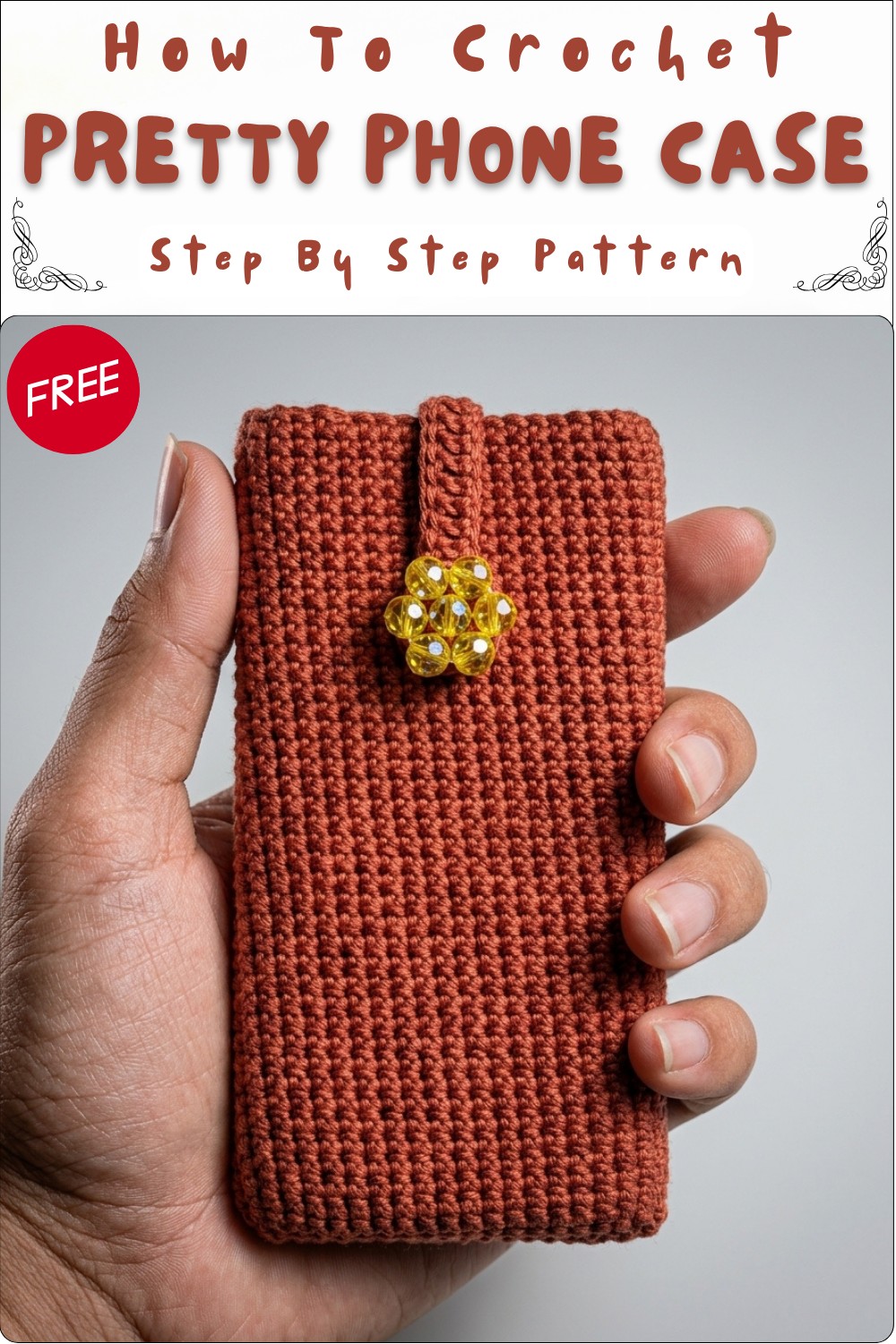 Pretty Crochet Phone Case for Everyday Convenience 7