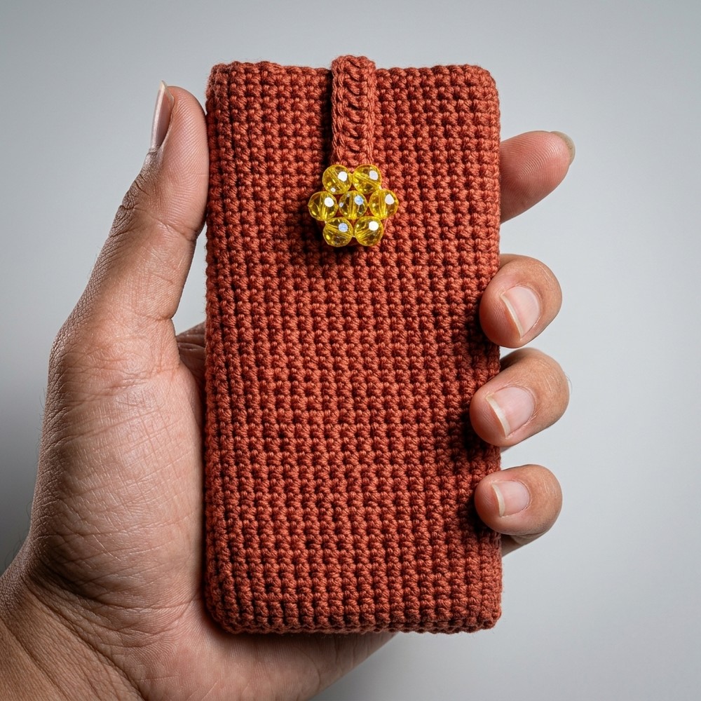 Pretty Crochet Phone Case for Everyday Convenience 8