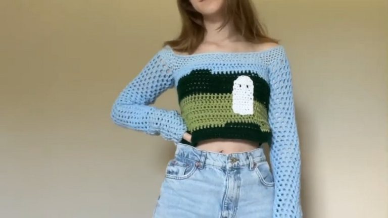 Boho Crochet Phoebe Bridgers Top Perfect on Casual Days
