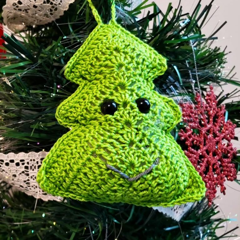 Whimsical Crochet Christmas Tree for Holiday Decor