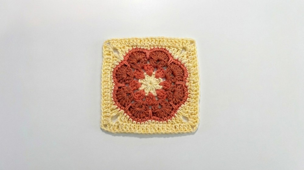 Vibrant Crochet Flower Granny Square Pattern For Home 6