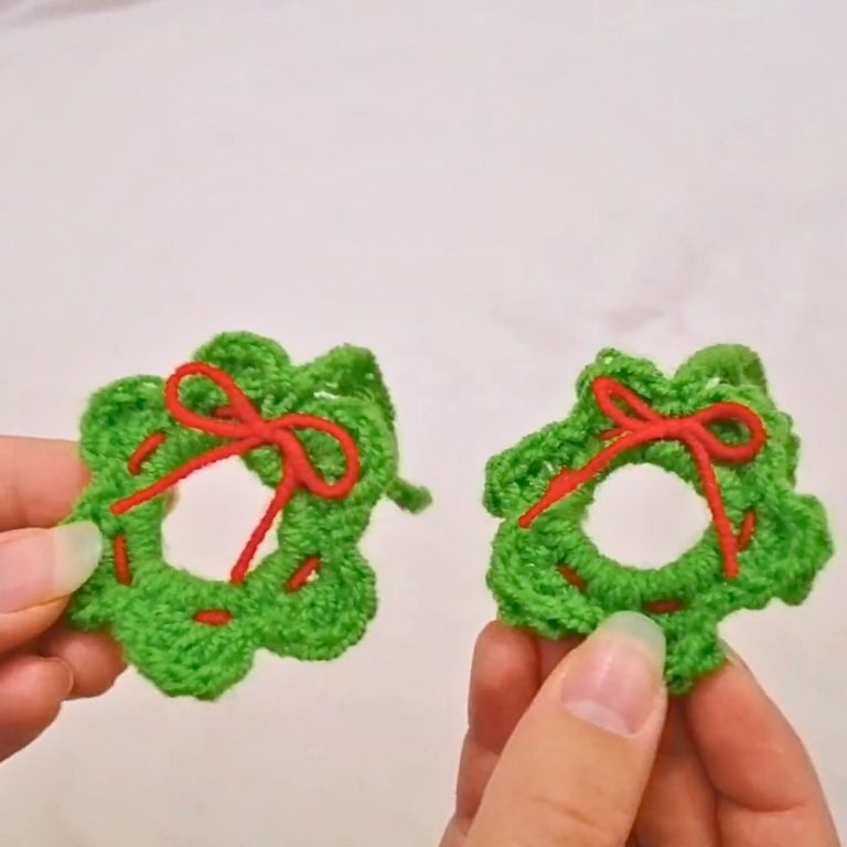 Magical Crochet Christmas Wreath With Handmade Beauty