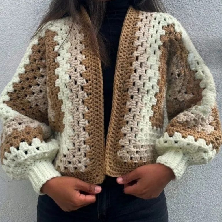 Graceful Crochet Hexagonal Cardigan A Touch of Everyday Luxury