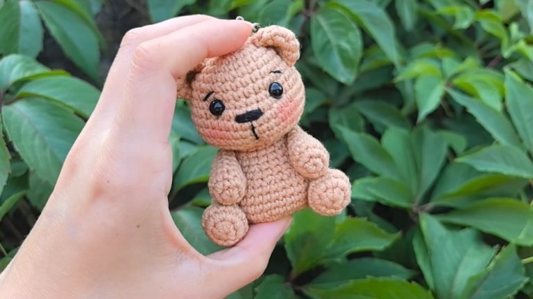 Irresistible Crochet Teddy Bear Keychain Pattern for Your Bag