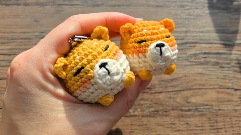 Irresistible Crochet Shiba Inu Dog Keychain Pattern for Dog Fans