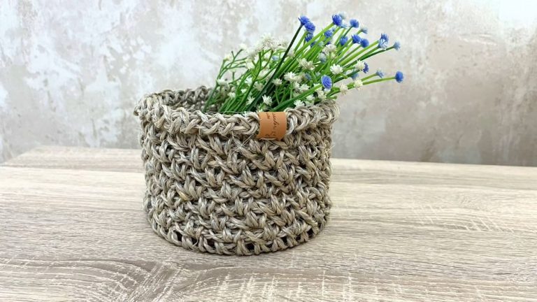Guidance on Crochet Round Basket Pattern for Trendy Organization