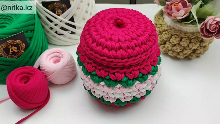 Free Crochet Small Basket Pattern for Trendy Home Organization