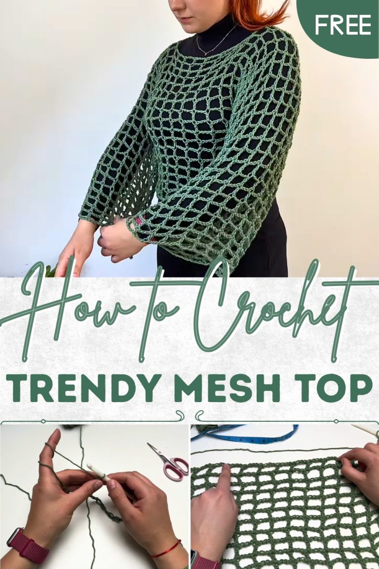 How to Crochet Mesh Top Pattern to Elevate Your Style - Clairea Belle Makes