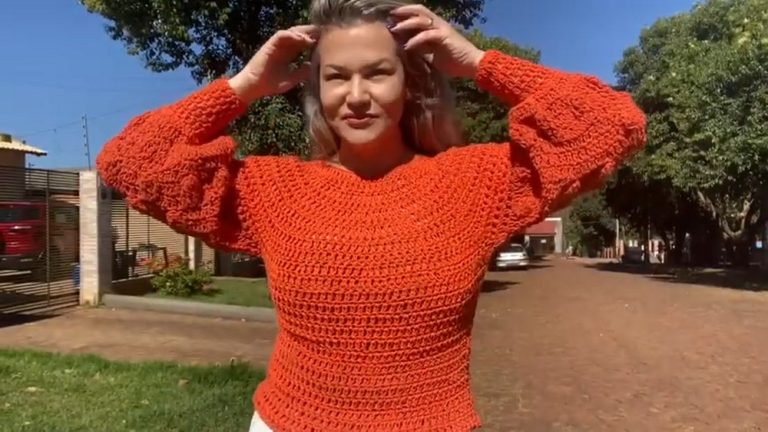Free Crochet Topdown Sweater Pattern That You’ll Love to Wear