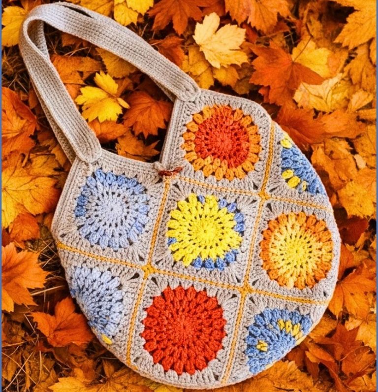 How to Crochet an Autumn Motif Bag Pattern for a Fresh Fall Look