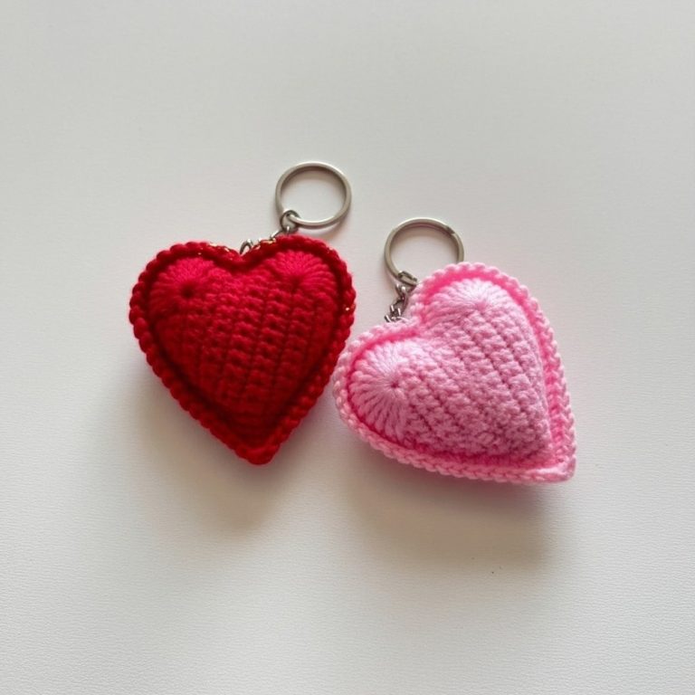 Easy Crochet Heart Keychain Pattern for Lovely Accessories