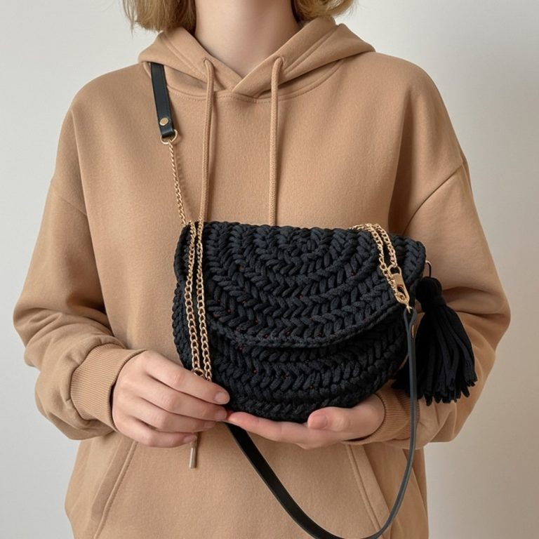 Beautiful Half Moon Handbag Crochet Pattern You’ll Cherish