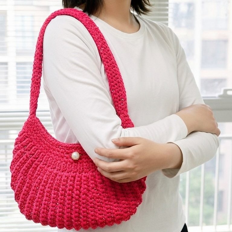 Step-by-Step Modern Crochet Hobo Bag Pattern You’ll Adore