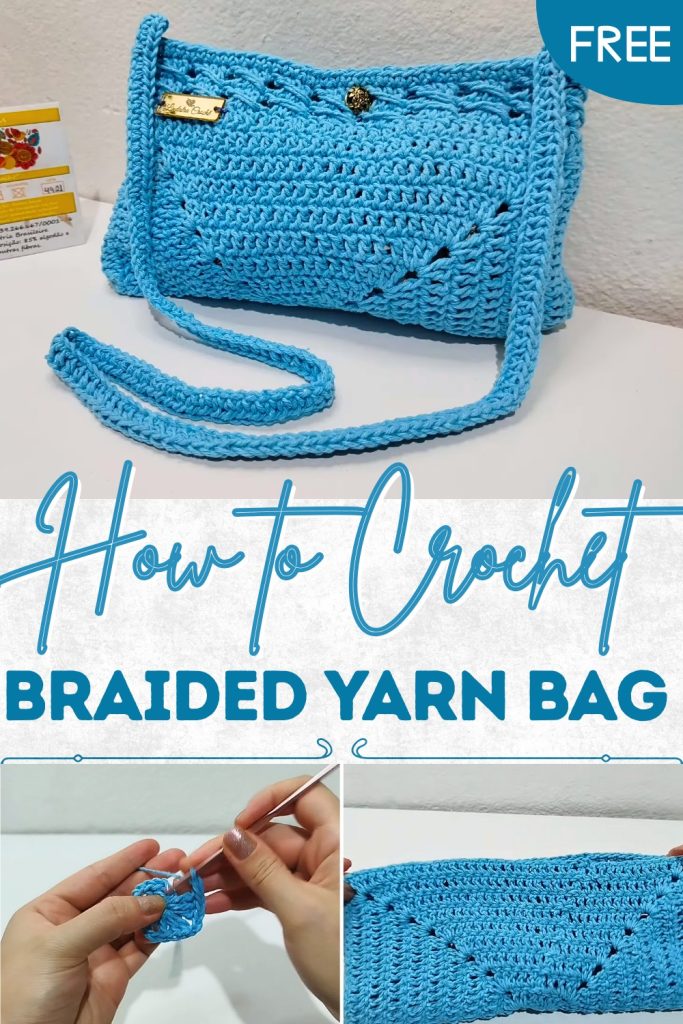 Braid Bag Pattern Simple Crochet Braided Yarn Bag Pattern for a Great Finish - Clairea ...