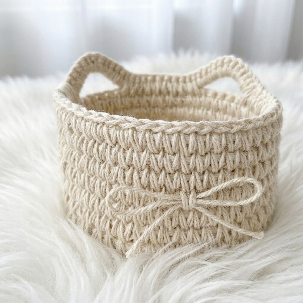 Easy Crochet Kitten Cachepot Pattern for Adorable Storage