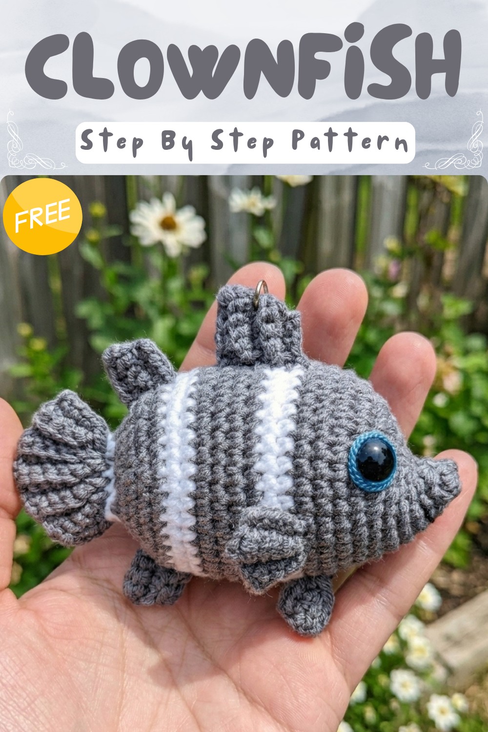 Free Crochet a Clownfish Keychain Pattern for a Playful Accessory