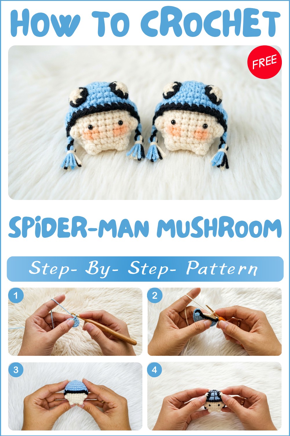 How to Crochet Spider-Man Mushroom Pattern for Creative Charm
