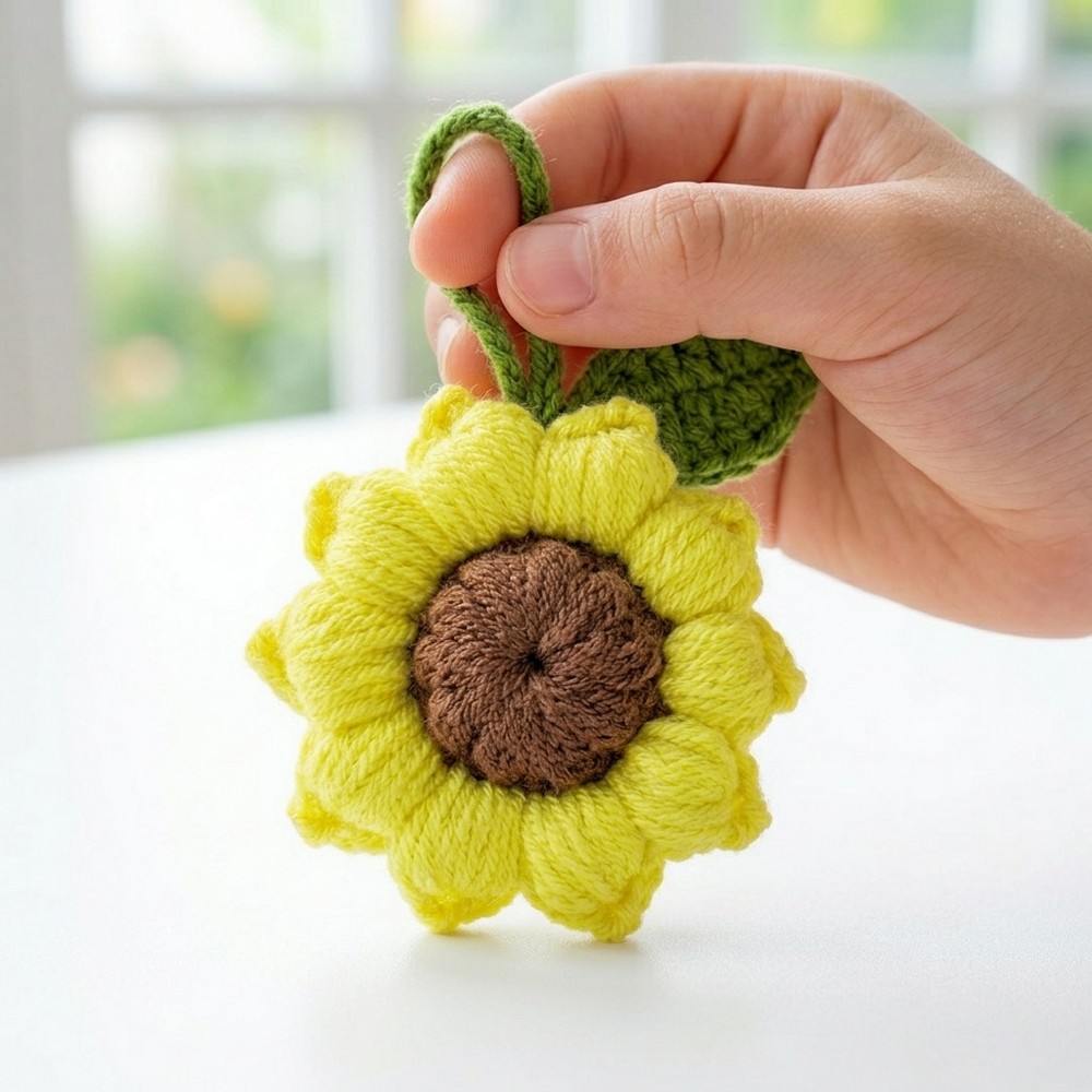 How to Crochet Sunflower Keychain Pattern for Stunning Looks