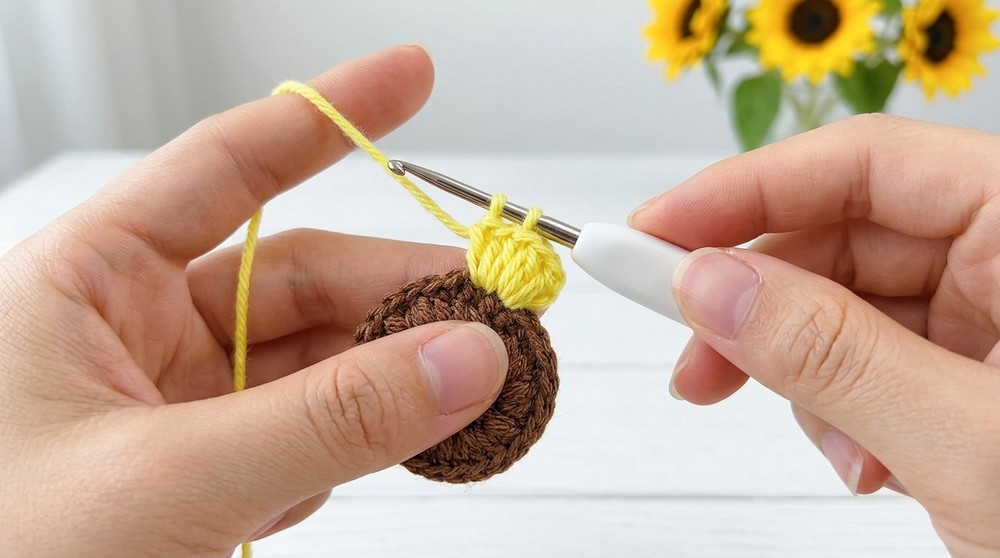 How to Crochet Sunflower Keychain Pattern for Stunning Looks